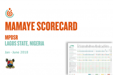 LAGOS STATE HEALTH FACILITY MPDSR SCORECARD JAN-JUNE 2018