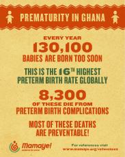MamaYe Infographic on Prematurity in Ghana 2016