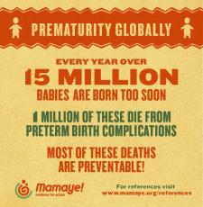 MamaYe Infographic on Global Preterm Birth 2016
