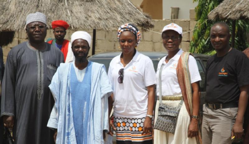 L-R: Government and Traditional Leader reps & MamaYe team