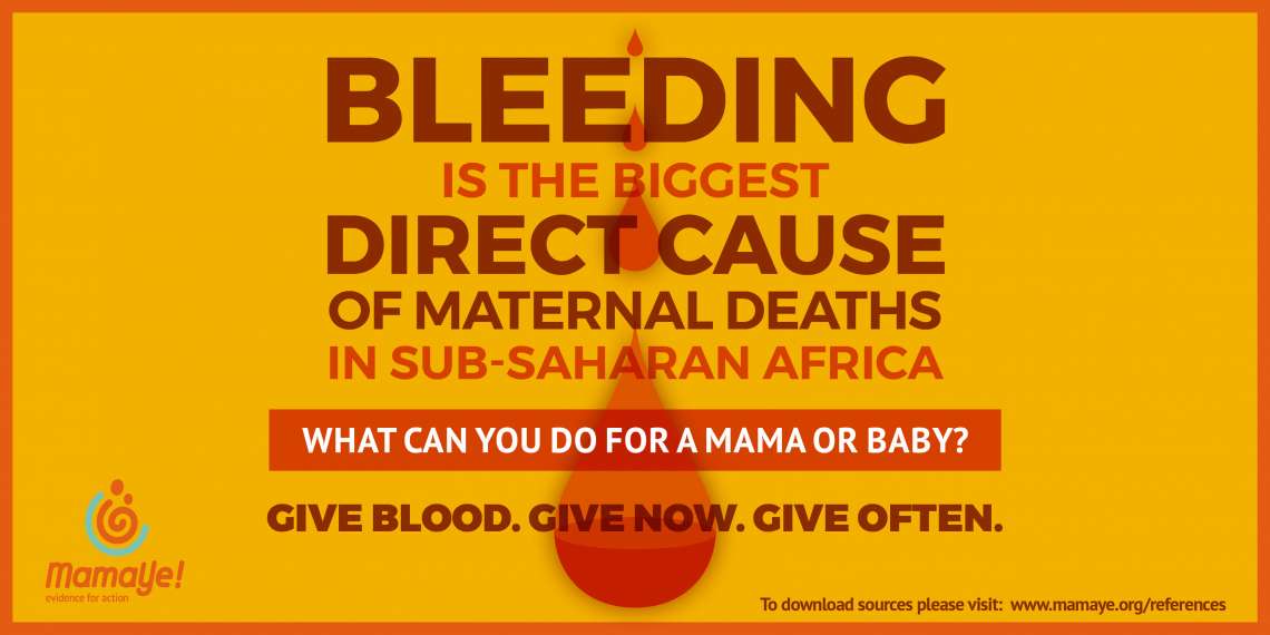 Infographics on blood donation in sub-Saharan Africa